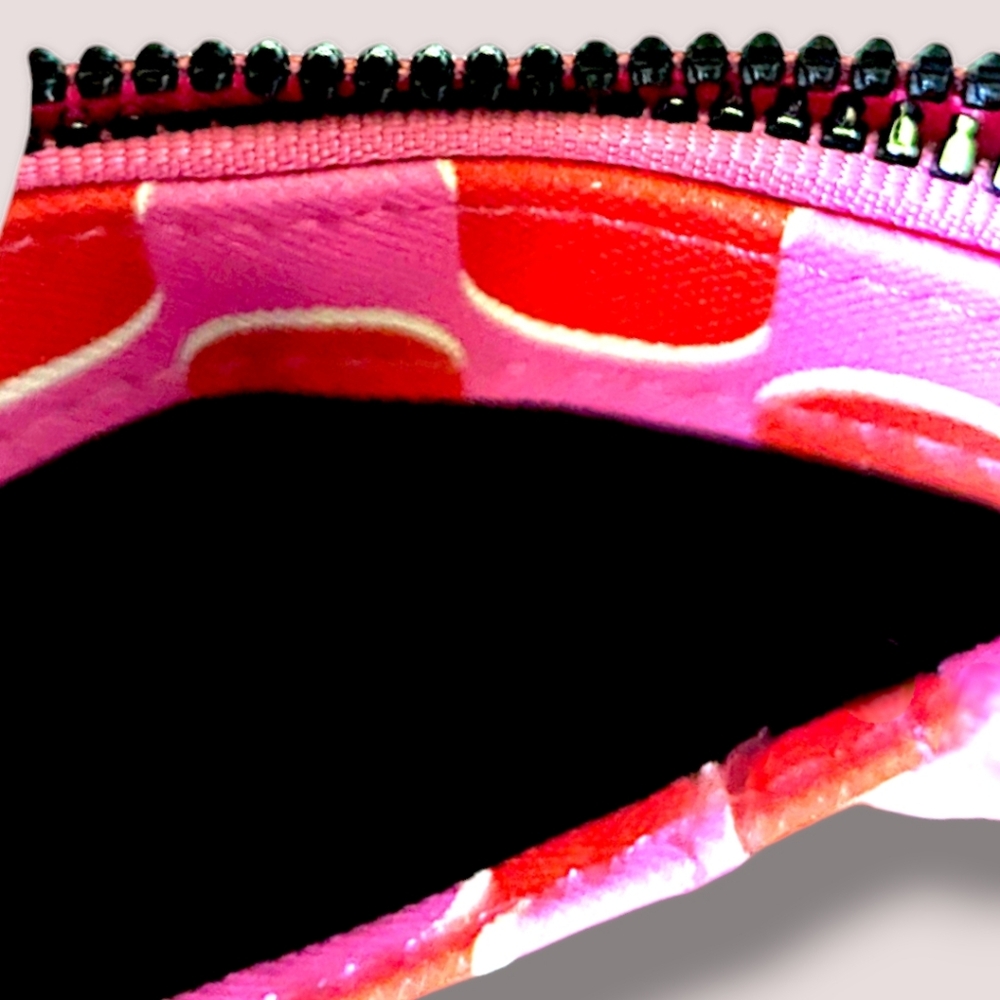 😎👛4/$20 Super Cute Pink Clip-On Card Carrier with Zip Change Compartment - Picture 6 of 7